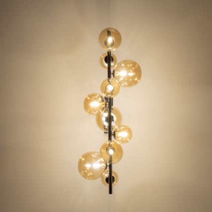 Brilagi - LED pendel MILLA 10xG9/3W/230V skinnende krom/guldfarvet
