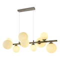 Brilagi - LED pendel MILLA 10xG9/3W/230V skinnende krom/hvid