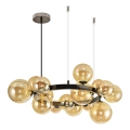 Brilagi - LED pendel MILLA 15xG9/3W/230V skinnende krom/guldfarvet