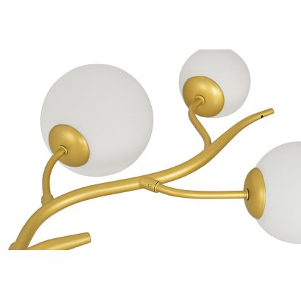 Brilagi - LED pendel MISTEL 6xG9/3W/230V guldfarvet/hvid