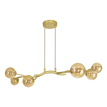 Brilagi - LED pendel MISTEL 6xG9/3W/230V guldfarvet