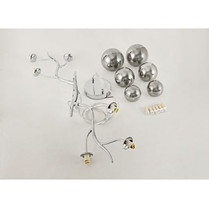 Brilagi - LED pendel MISTEL 6xG9/3W/230V skinnende krom/røget