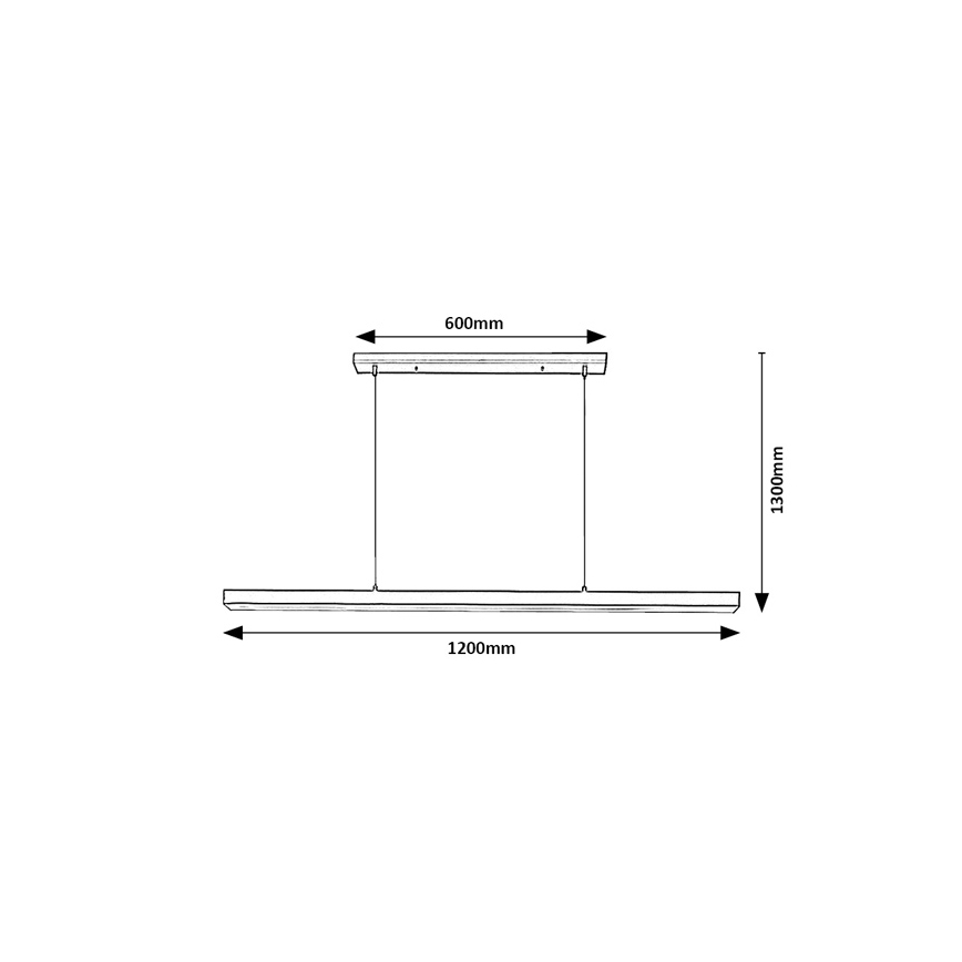 Brilagi - LED-pendel på kabel AXIS LED/30W/230V 120 cm sort