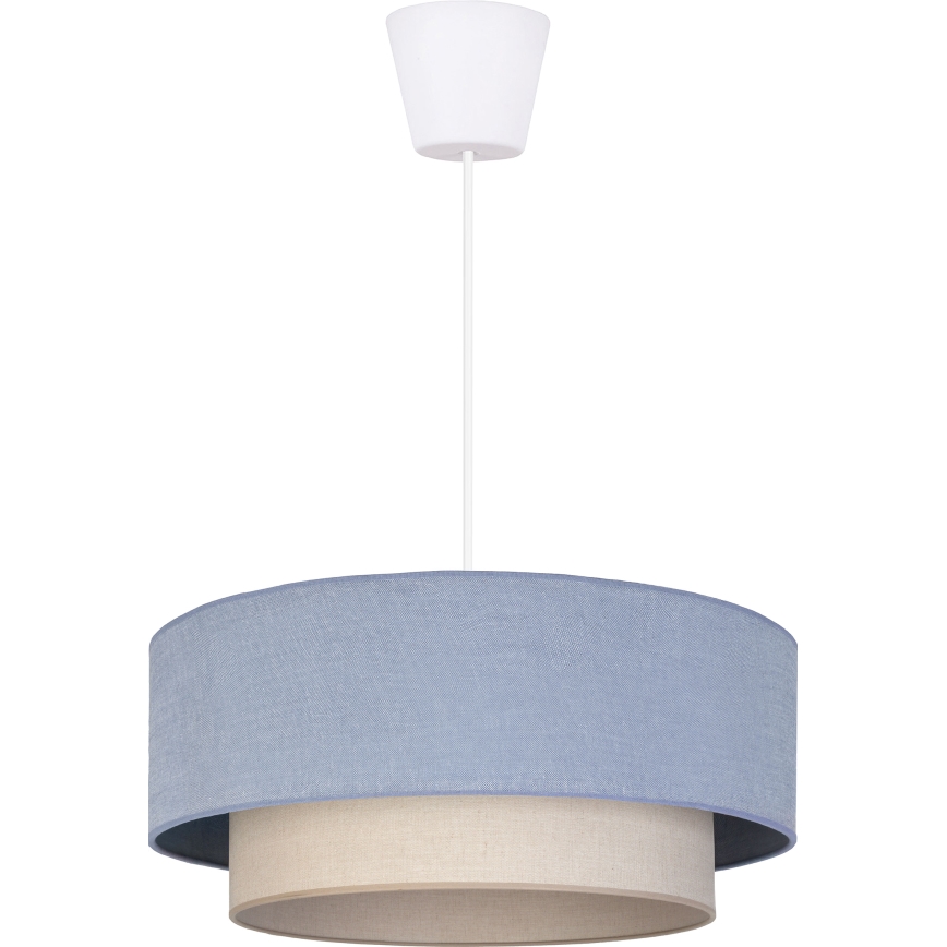 Brilagi - LED-pendel på kabel BOHO ECO 1xE27/10W/230V Ø 40 cm blå/creme