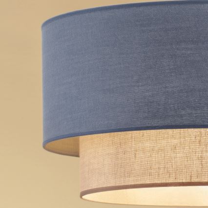 Brilagi - LED-pendel på kabel BOHO ECO 1xE27/10W/230V Ø 40 cm blå/creme