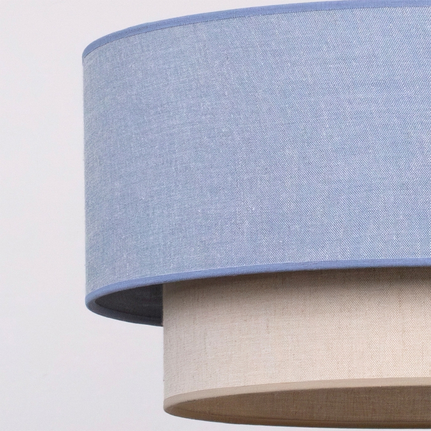 Brilagi - LED-pendel på kabel BOHO ECO 1xE27/10W/230V Ø 40 cm blå/creme