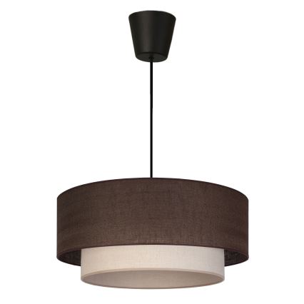 Brilagi - LED-pendel på kabel BOHO ECO 1xE27/10W/230V Ø 40 cm brun/creme