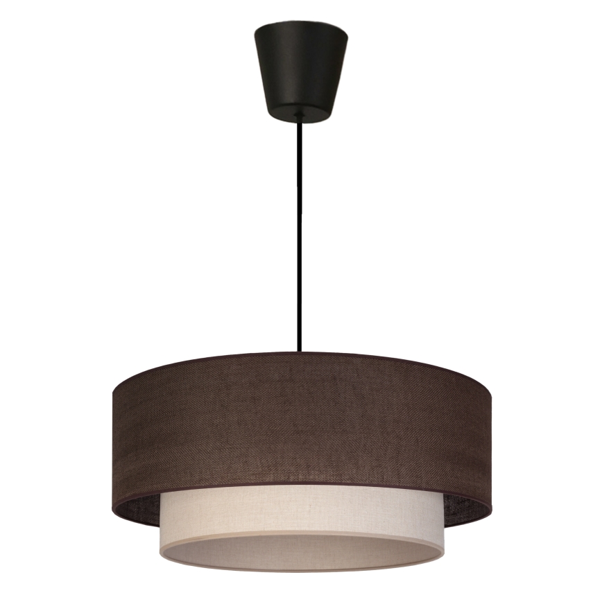 Brilagi - LED-pendel på kabel BOHO ECO 1xE27/10W/230V Ø 40 cm brun/creme