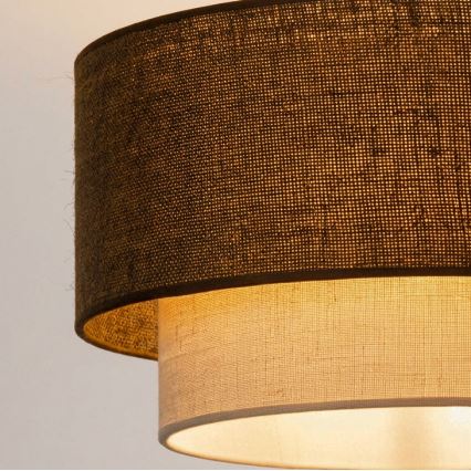 Brilagi - LED-pendel på kabel BOHO ECO 1xE27/10W/230V Ø 40 cm brun/creme