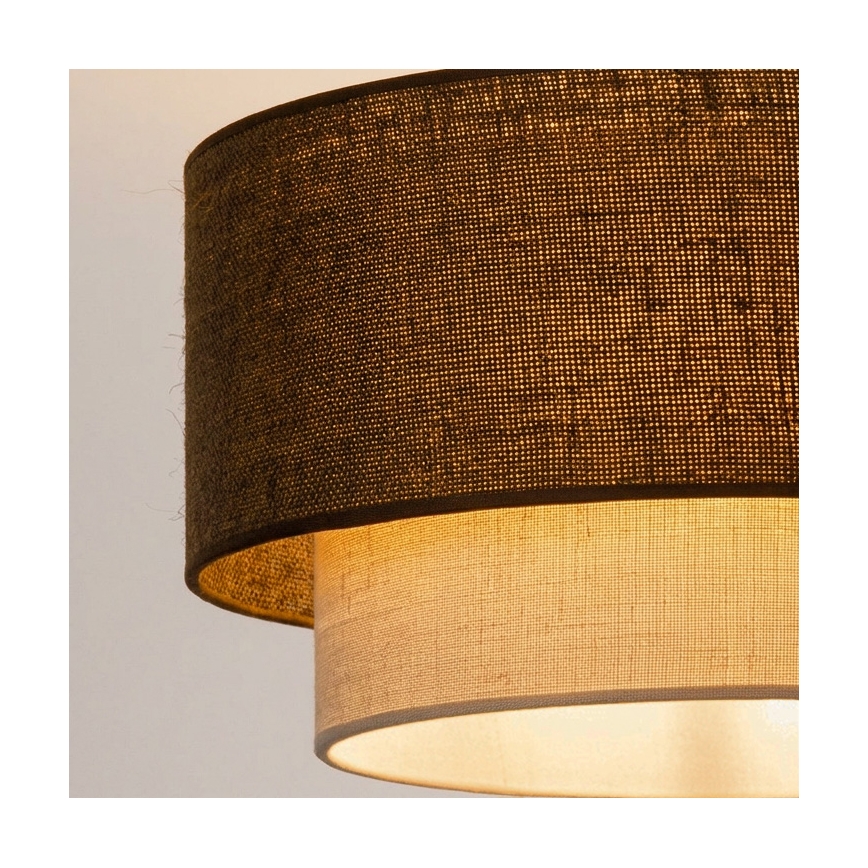 Brilagi - LED-pendel på kabel BOHO ECO 1xE27/10W/230V Ø 40 cm brun/creme
