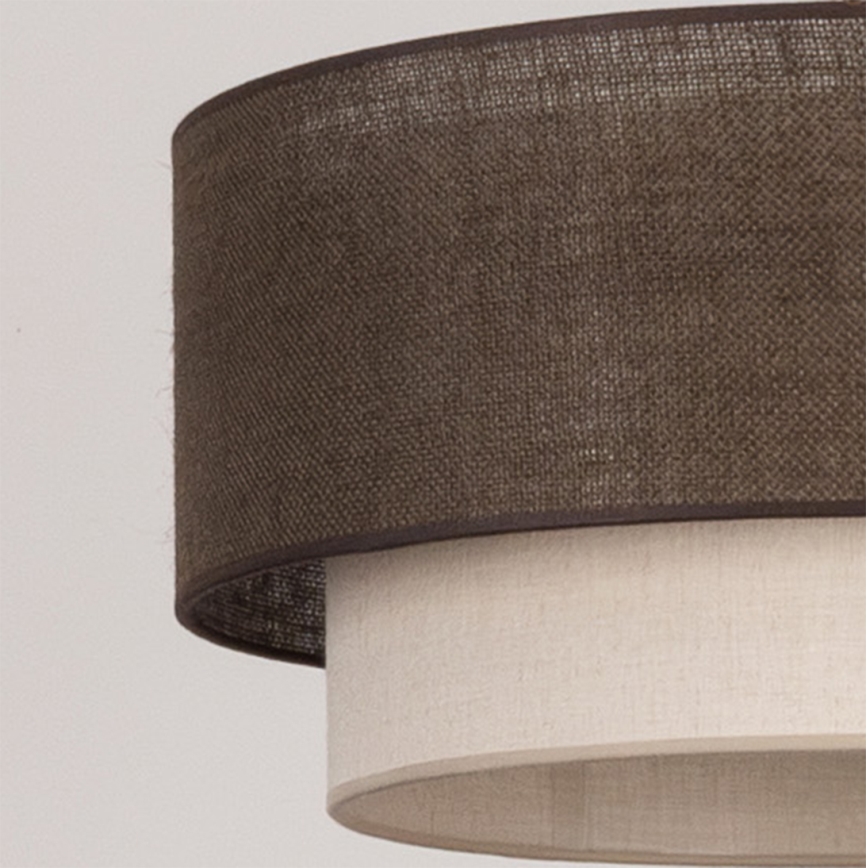 Brilagi - LED-pendel på kabel BOHO ECO 1xE27/10W/230V Ø 40 cm brun/creme