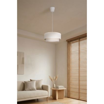 Brilagi - LED-pendel på kabel BOHO ECO 1xE27/10W/230V Ø 40 cm creme