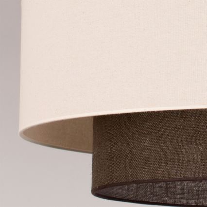 Brilagi - LED-pendel på kabel BOHO-stil 3xE27/15W/230V Ø 80 cm creme/brun