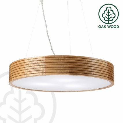 Brilagi - LED-pendel på kabel CARVALHO MODERN 3xE27/60W/230V eg Ø 47,5 cm