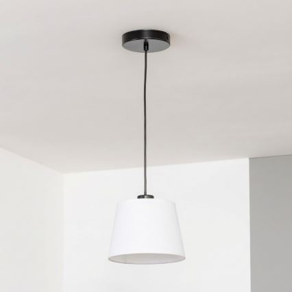 Brilagi - LED-pendel på kabel CERIA 1xE27/40W/230V Ø 20,5 cm hvid