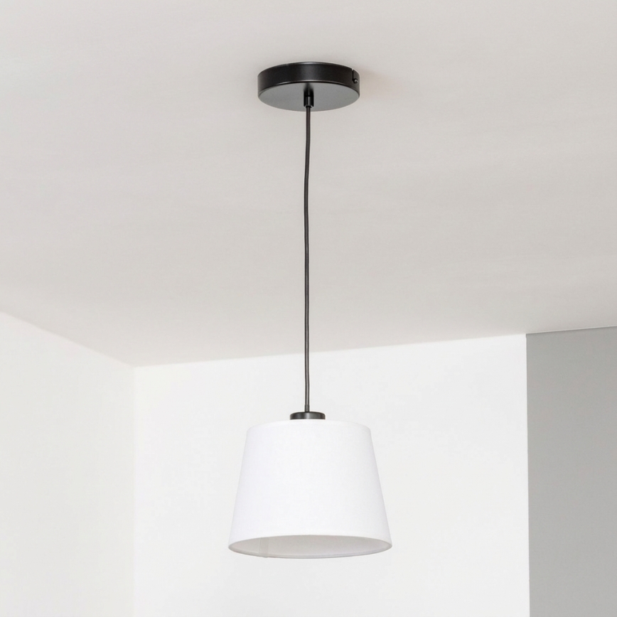 Brilagi - LED-pendel på kabel CERIA 1xE27/40W/230V Ø 20,5 cm hvid