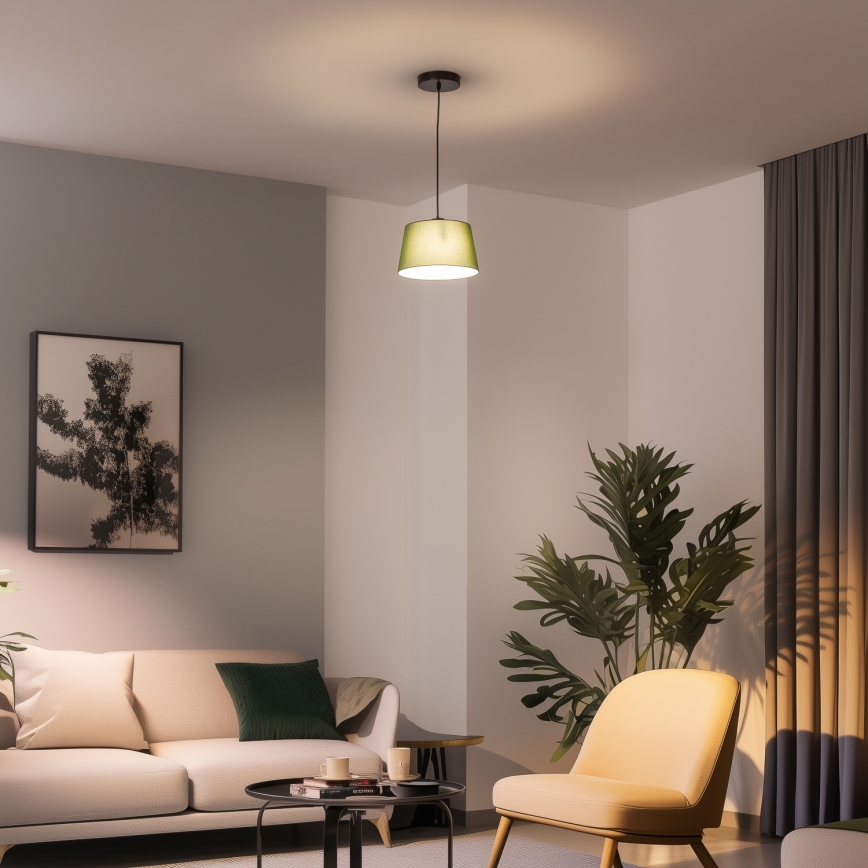 Brilagi - LED-pendel på kabel CERIA 1xE27/40W/230V Ø 25 cm grøn