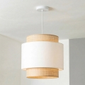 Brilagi - LED-pendel på kabel CERIA 1xE27/40W/230V Ø 30 cm beige/hvid