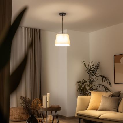 Brilagi - LED-pendel på kabel CERIA 1xE27/40W/230V Ø 30 cm beige