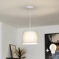 Brilagi - LED-pendel på kabel CERIA 1xE27/40W/230V Ø 30 cm grå