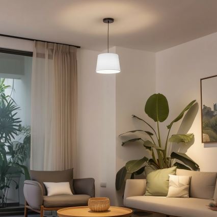 Brilagi - LED-pendel på kabel CERIA 1xE27/40W/230V Ø 30 cm hvid