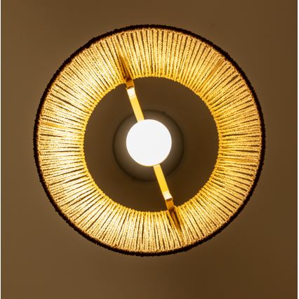 Brilagi - LED-pendel på kabel CERIA BOHO 1xE27/40W/230V Ø 28 cm brun