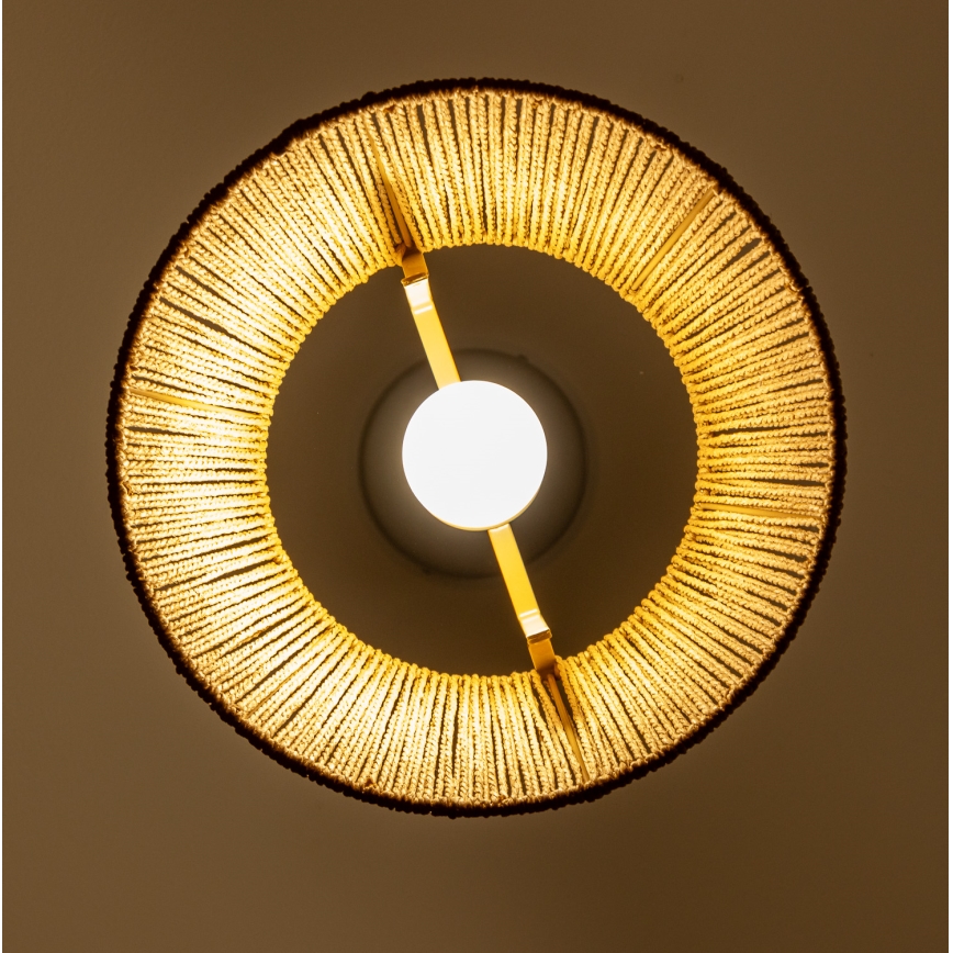 Brilagi - LED-pendel på kabel CERIA BOHO 1xE27/40W/230V Ø 28 cm brun