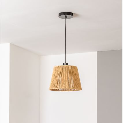 Brilagi - LED-pendel på kabel CERIA BOHO 1xE27/40W/230V Ø 28 cm brun