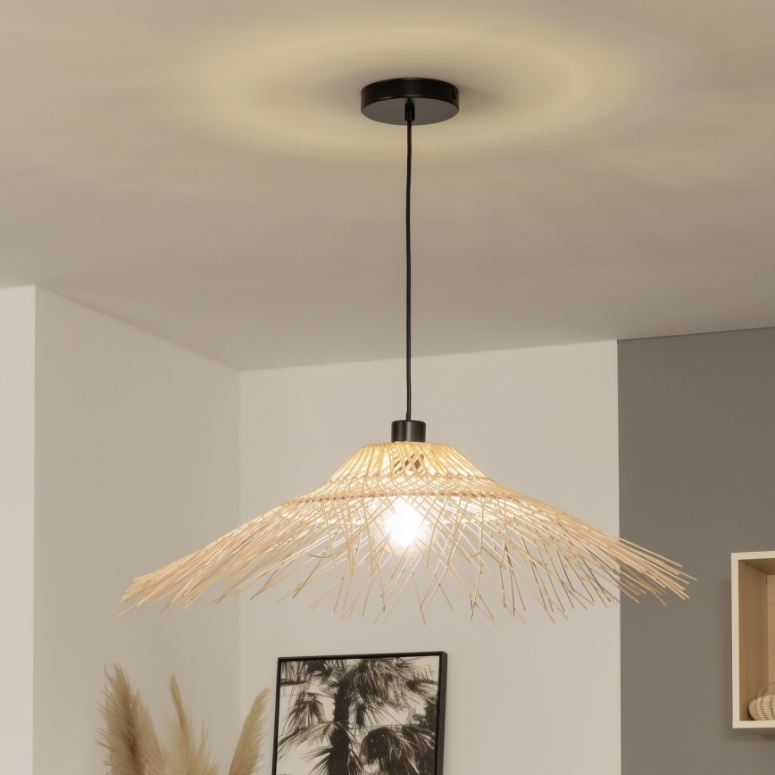 Brilagi - LED-pendel på kabel CERIA BOHO 1xE27/40W/230V Ø 70 cm bambus