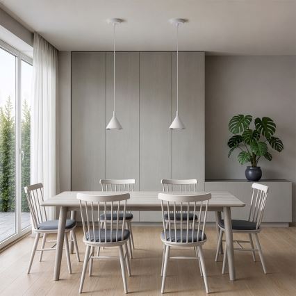 BRILAGI - LED Pendel på kabel CONE SINGLE 1xGX53/15W/230V hvid