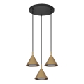 BRILAGI - LED Pendel på kabel CONE TRIPLE ROUND 3xGX53/15W/230V guld