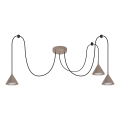BRILAGI - LED Pendel på kabel CONE TRIPLE SPIDER 3xGX53/15W/230V beige