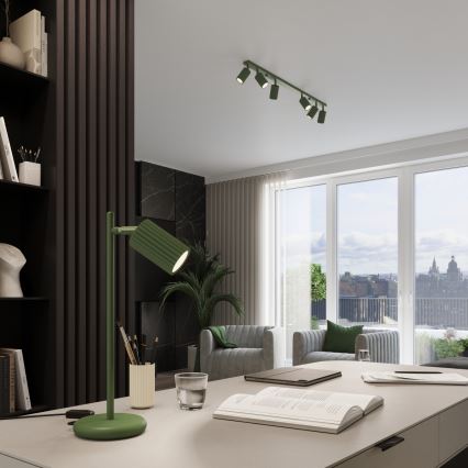 Brilagi - LED-pendel på kabel CRESTO 1xGU10/10W/230V grøn