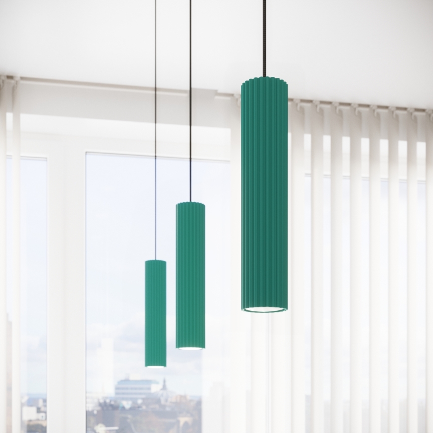 Brilagi - LED-pendel på kabel CRESTO 1xGU10/10W/230V turkis
