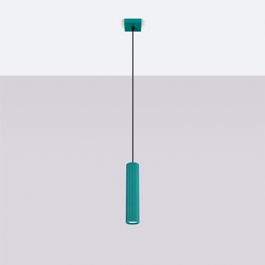 Brilagi - LED-pendel på kabel CRESTO 1xGU10/10W/230V turkis