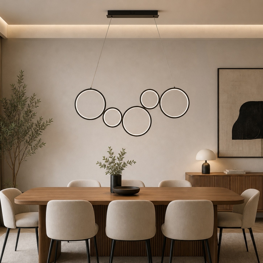 Brilagi - LED-pendel på kabel ECHO LED/60W/230V 4000K 100 cm sort