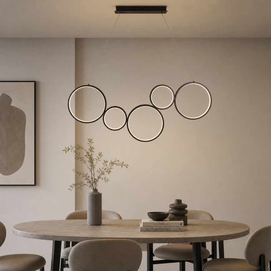 Brilagi - LED-pendel på kabel ECHO LED/60W/230V 4000K 100 cm sort