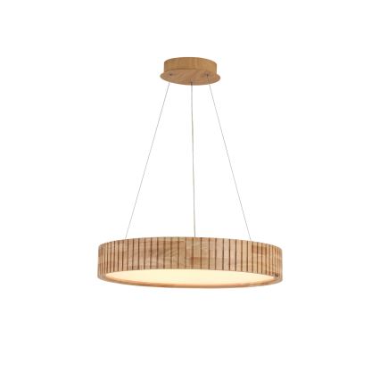 Brilagi - LED-pendel på wire FALCON WOOD MODERN LED/30W/230V 3000/4000/6000K Ø 45 cm træ