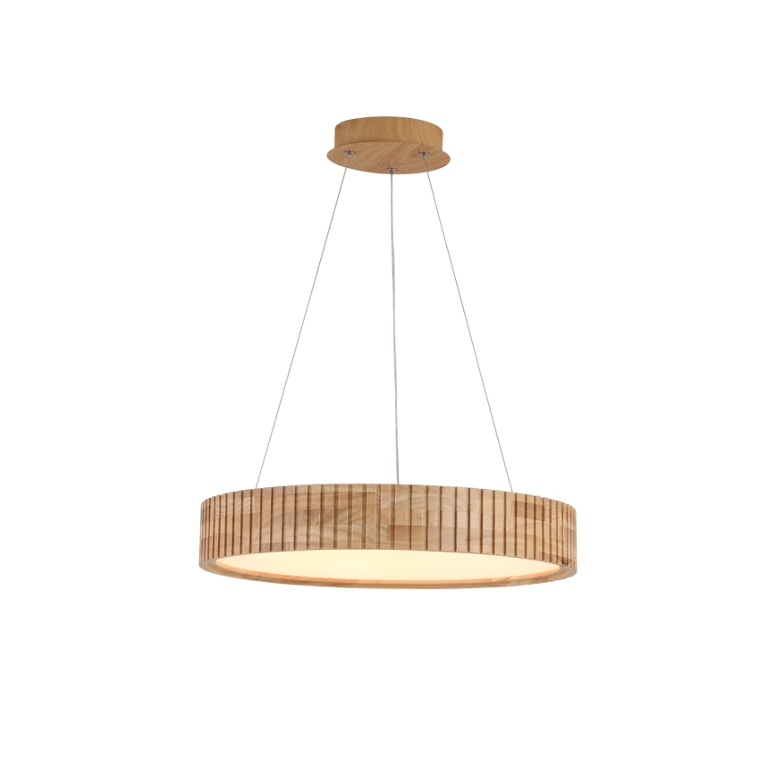 Brilagi - LED-pendel på wire FALCON WOOD MODERN LED/30W/230V 3000/4000/6000K Ø 45 cm træ