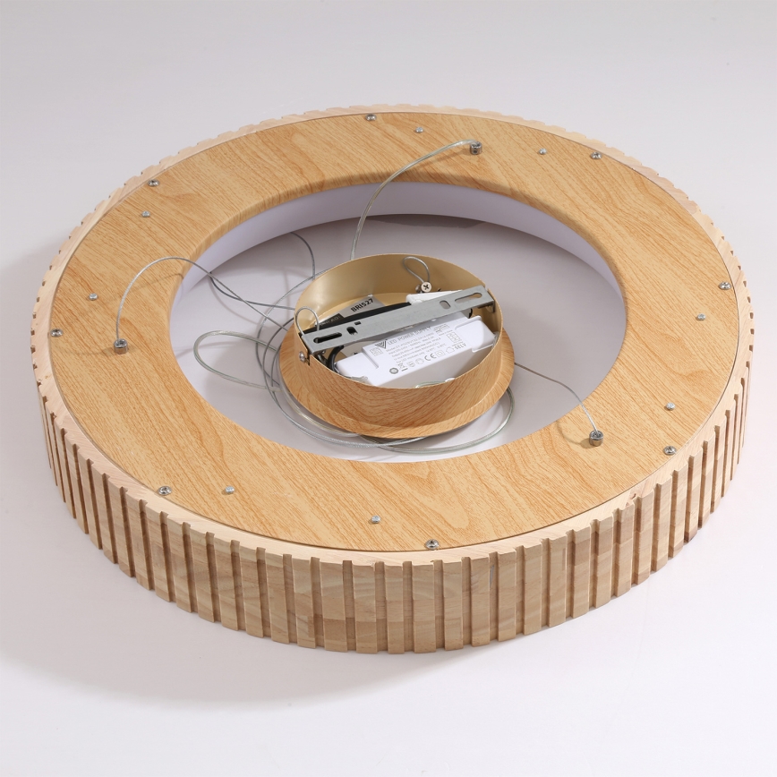 Brilagi - LED-pendel på wire FALCON WOOD MODERN LED/30W/230V 3000/4000/6000K Ø 45 cm træ