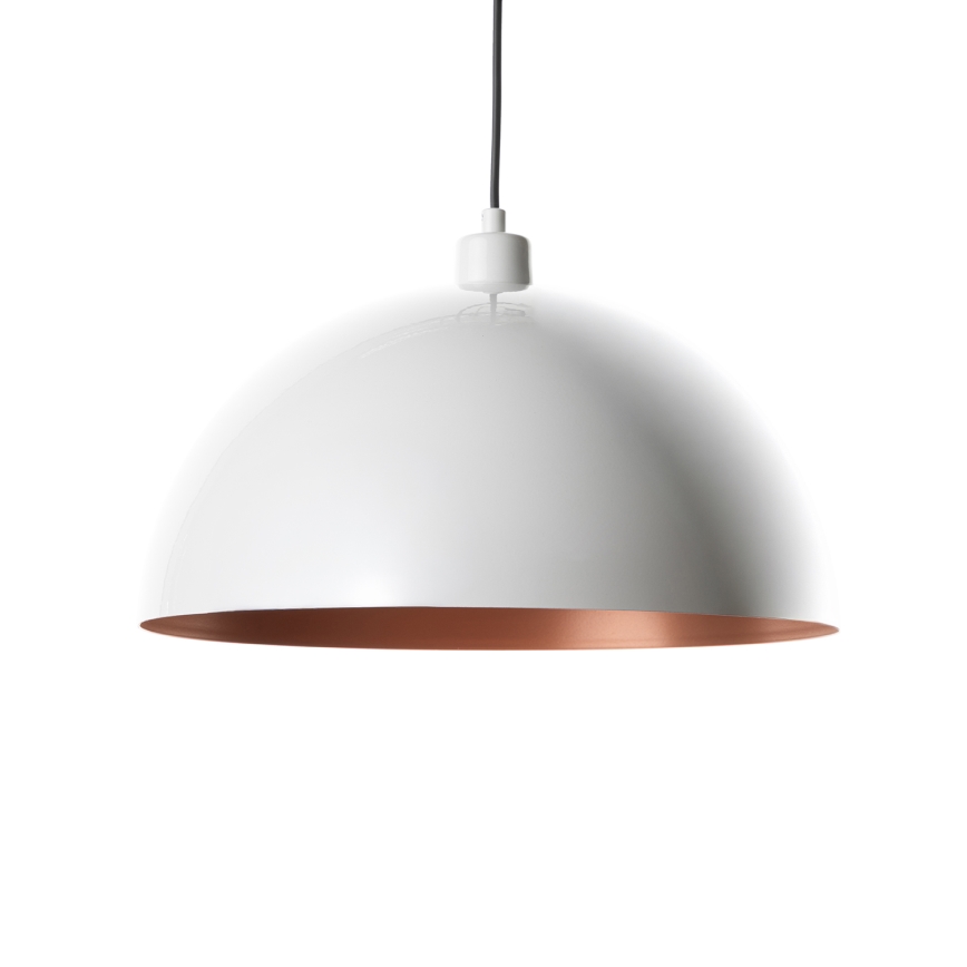 Brilagi - LED-pendel på kabel METALO 1xE27/40W/230V Ø 40 cm hvid/kobber