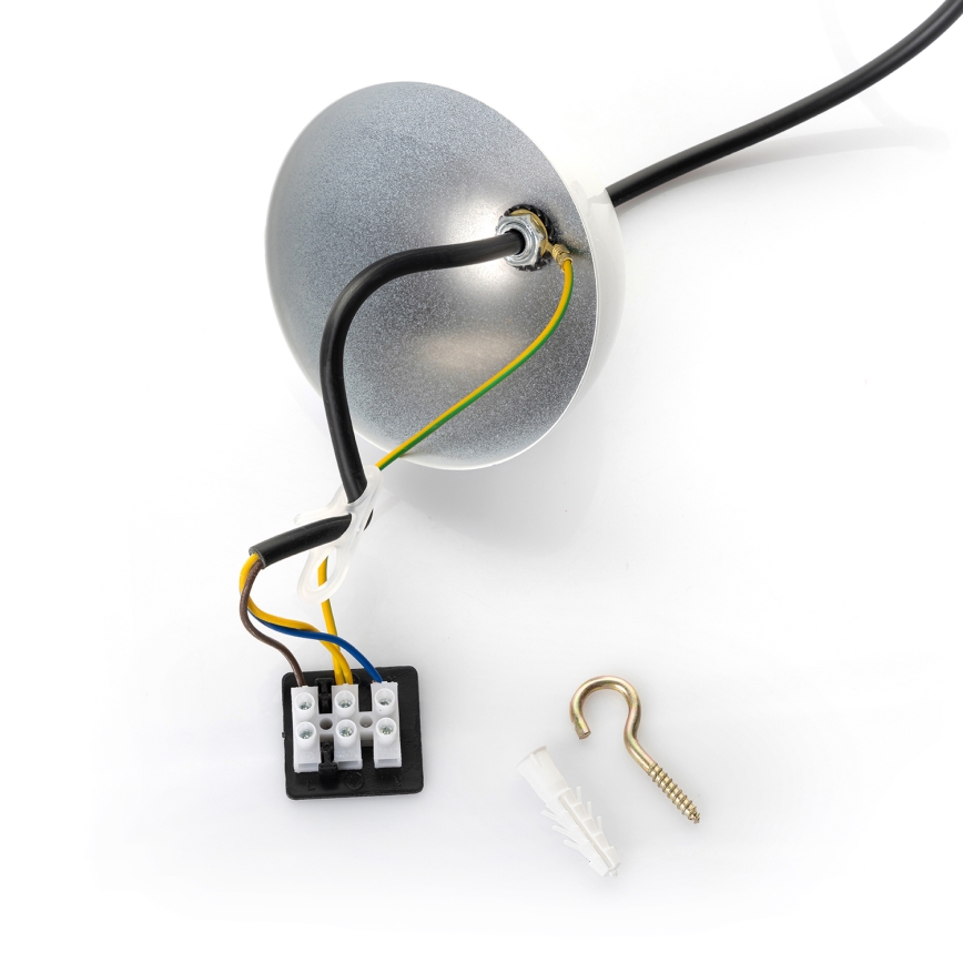 Brilagi - LED-pendel på kabel METALO 1xE27/40W/230V Ø 40 cm hvid/kobber