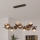 Brilagi - LED-pendel på kabel MILLA 10xG9/3W/230V brun/røgbrun