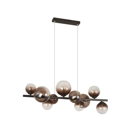 Brilagi - LED-pendel på kabel MILLA 10xG9/3W/230V brun/røgbrun