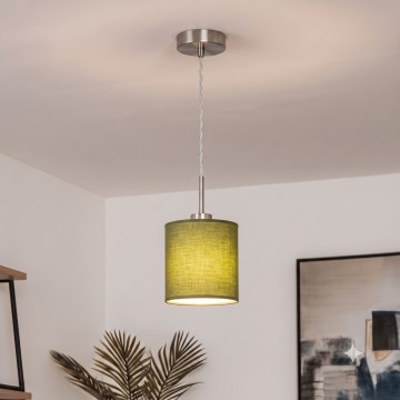 Brilagi - LED-pendel på kabel NUBILA 1xE27/60W/230V Ø 14 cm grøn
