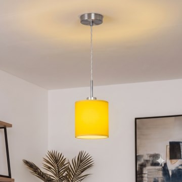 Brilagi - LED-pendel på kabel NUBILA 1xE27/60W/230V Ø 14 cm gul