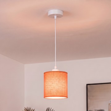 BRILAGI - LED pendel på kabel NUBILA 1xE27/60W/230V Ø 14 cm hvid/orange