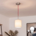 Brilagi - LED-pendel på kabel NUBILA 1xE27/60W/230V Ø 14 cm rød/creme