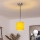 Brilagi - LED-pendel på kabel NUBILA 1xE27/60W/230V Ø 14 cm sort/gul