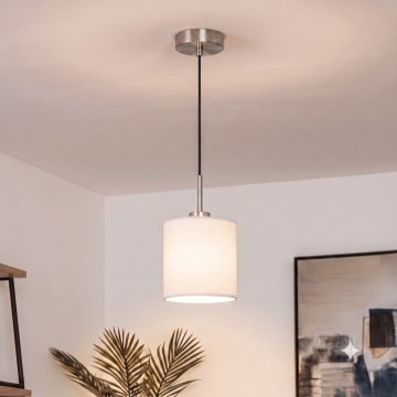 Brilagi - LED-pendel på kabel NUBILA 1xE27/60W/230V Ø 14 cm sort/hvid